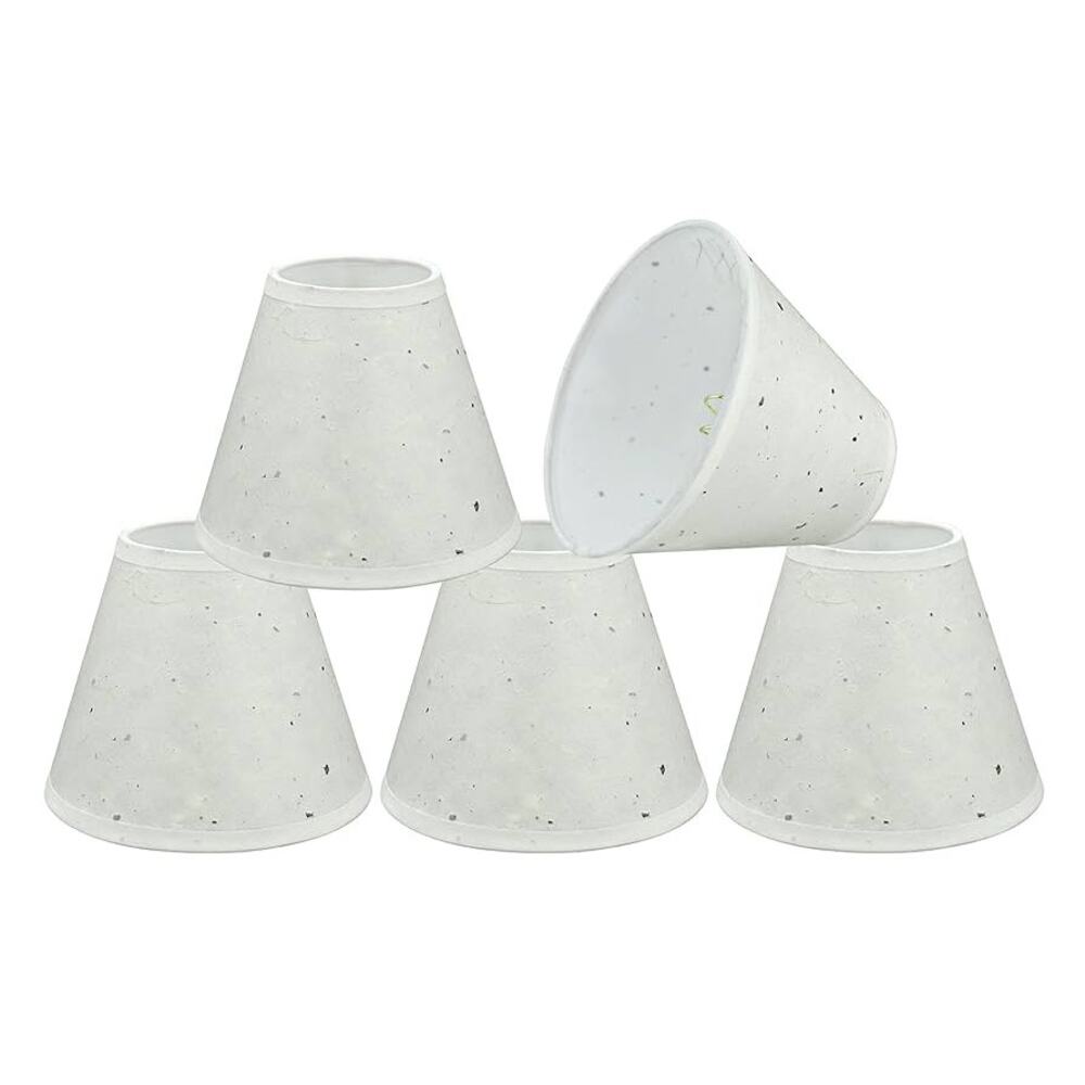 Aspen Creative Clip-On Chandelier Lamp Shade, Set of 5
